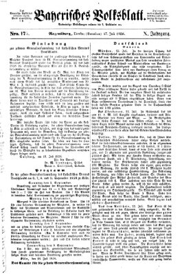 Bayerisches Volksblatt (Regensburger Morgenblatt) Dienstag 27. Juli 1858
