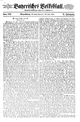 Bayerisches Volksblatt (Regensburger Morgenblatt) Mittwoch 28. Juli 1858