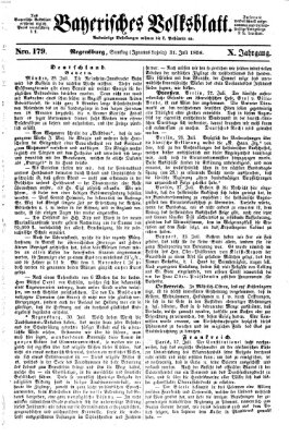Bayerisches Volksblatt (Regensburger Morgenblatt) Samstag 31. Juli 1858