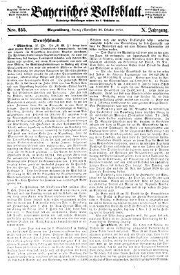 Bayerisches Volksblatt (Regensburger Morgenblatt) Freitag 29. Oktober 1858