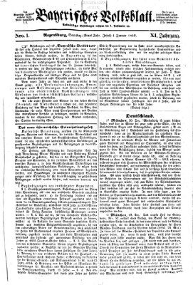 Bayerisches Volksblatt (Regensburger Morgenblatt) Samstag 1. Januar 1859