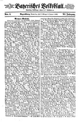 Bayerisches Volksblatt (Regensburger Morgenblatt) Donnerstag 6. Januar 1859