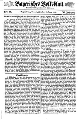 Bayerisches Volksblatt (Regensburger Morgenblatt) Donnerstag 20. Januar 1859
