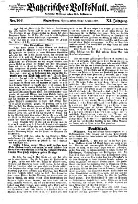 Bayerisches Volksblatt (Regensburger Morgenblatt) Sonntag 8. Mai 1859