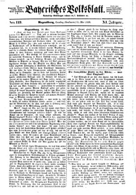Bayerisches Volksblatt (Regensburger Morgenblatt) Samstag 21. Mai 1859