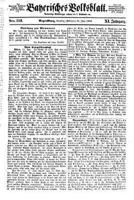 Bayerisches Volksblatt (Regensburger Morgenblatt) Samstag 25. Juni 1859