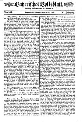 Bayerisches Volksblatt (Regensburger Morgenblatt) Mittwoch 6. Juli 1859