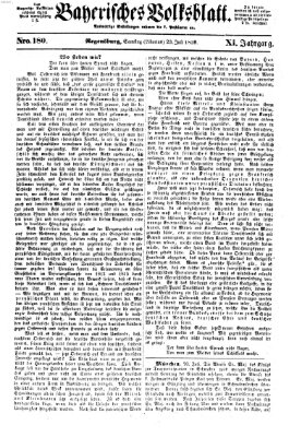 Bayerisches Volksblatt (Regensburger Morgenblatt) Samstag 23. Juli 1859