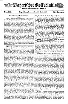 Bayerisches Volksblatt (Regensburger Morgenblatt) Donnerstag 6. Oktober 1859