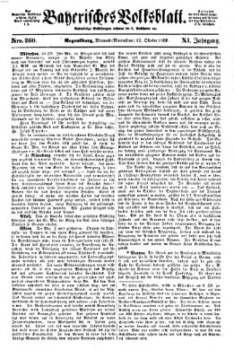 Bayerisches Volksblatt (Regensburger Morgenblatt) Mittwoch 12. Oktober 1859