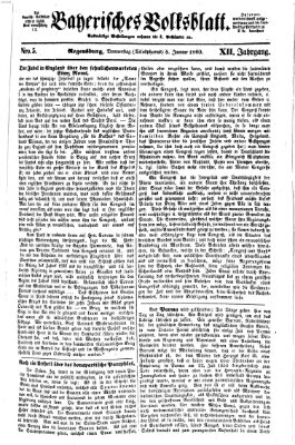 Bayerisches Volksblatt (Regensburger Morgenblatt) Donnerstag 5. Januar 1860