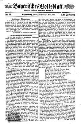 Bayerisches Volksblatt (Regensburger Morgenblatt) Freitag 2. März 1860