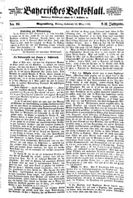Bayerisches Volksblatt (Regensburger Morgenblatt) Montag 26. März 1860