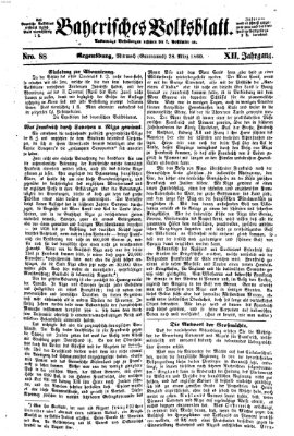 Bayerisches Volksblatt (Regensburger Morgenblatt) Mittwoch 28. März 1860