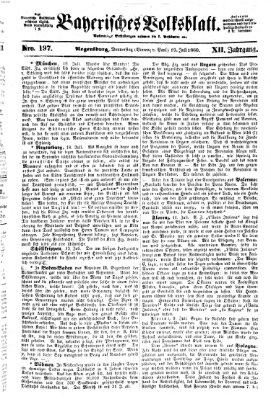 Bayerisches Volksblatt (Regensburger Morgenblatt) Donnerstag 19. Juli 1860