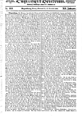 Bayerisches Volksblatt (Regensburger Morgenblatt) Montag 12. November 1860
