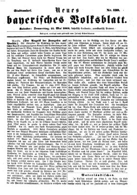 Neues bayerisches Volksblatt Donnerstag 21. Mai 1863