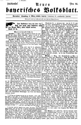 Neues bayerisches Volksblatt Samstag 5. März 1864