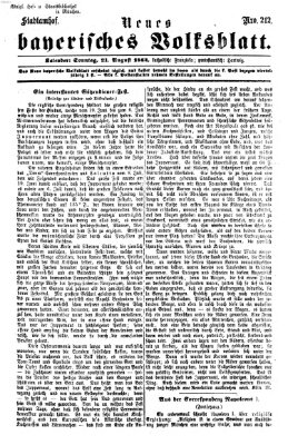 Neues bayerisches Volksblatt Sonntag 21. August 1864