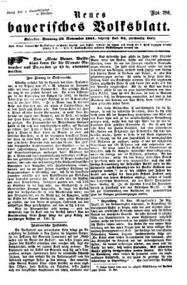 Neues bayerisches Volksblatt Sonntag 20. November 1864