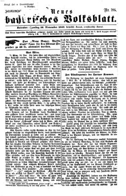 Neues bayerisches Volksblatt Samstag 26. November 1864