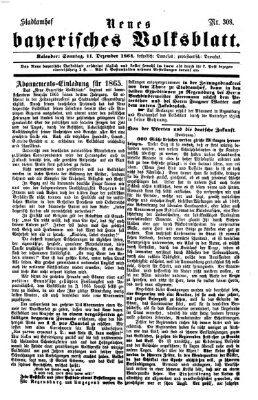 Neues bayerisches Volksblatt Sonntag 11. Dezember 1864