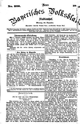 Neues bayerisches Volksblatt Montag 26. Dezember 1864