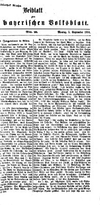 Neues bayerisches Volksblatt Montag 5. September 1864