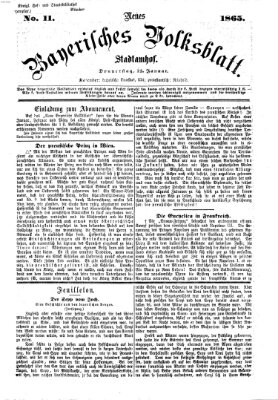 Neues bayerisches Volksblatt Donnerstag 12. Januar 1865