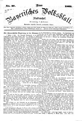 Neues bayerisches Volksblatt Dienstag 7. Februar 1865