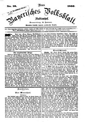 Neues bayerisches Volksblatt Donnerstag 11. Januar 1866