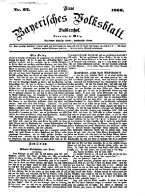 Neues bayerisches Volksblatt Sonntag 4. März 1866