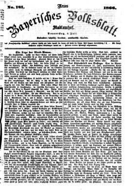 Neues bayerisches Volksblatt Donnerstag 5. Juli 1866