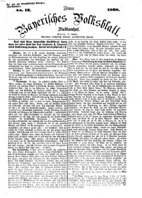 Neues bayerisches Volksblatt Montag 13. Januar 1868