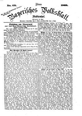 Neues bayerisches Volksblatt Mittwoch 24. Juni 1868