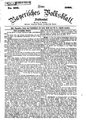 Neues bayerisches Volksblatt Montag 23. November 1868