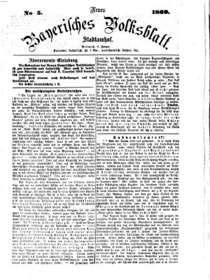 Neues bayerisches Volksblatt Mittwoch 6. Januar 1869