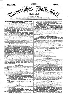 Neues bayerisches Volksblatt Donnerstag 24. Juni 1869