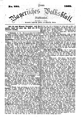 Neues bayerisches Volksblatt Mittwoch 27. Oktober 1869