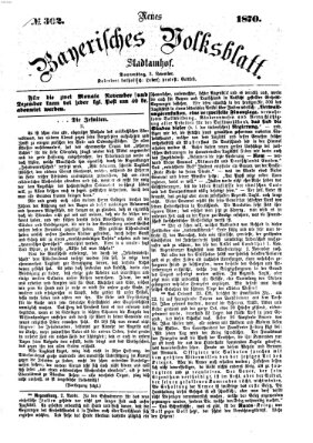 Neues bayerisches Volksblatt Donnerstag 3. November 1870