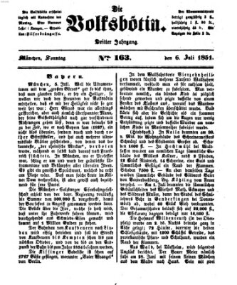 Die Volksbötin Sonntag 6. Juli 1851