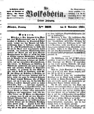 Die Volksbötin Sonntag 2. November 1851