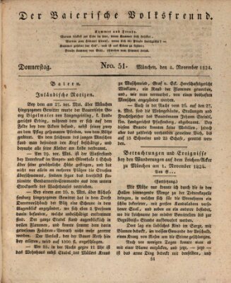 Der bayerische Volksfreund Donnerstag 4. November 1824