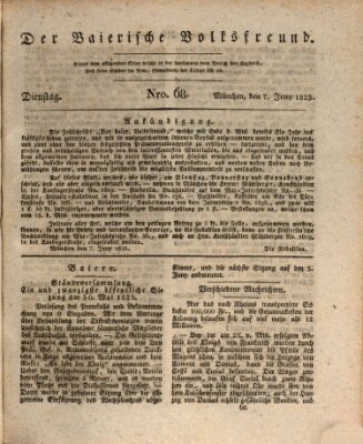 Der bayerische Volksfreund Dienstag 7. Juni 1825