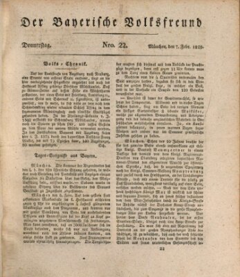 Der bayerische Volksfreund Donnerstag 7. Februar 1828
