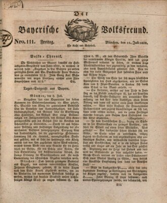Der bayerische Volksfreund Freitag 11. Juli 1828