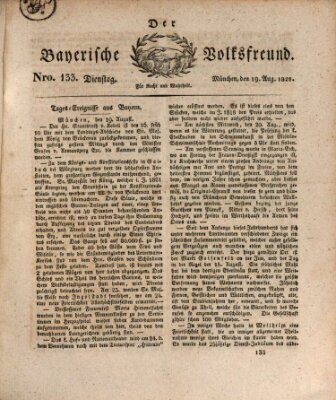 Der bayerische Volksfreund Dienstag 19. August 1828