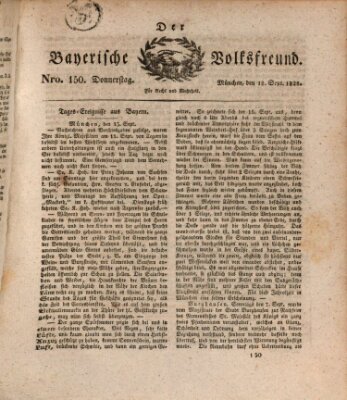 Der bayerische Volksfreund Donnerstag 18. September 1828