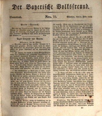 Der bayerische Volksfreund Samstag 28. Februar 1829
