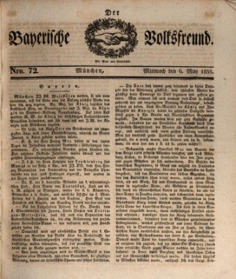 Der bayerische Volksfreund Mittwoch 6. Mai 1835